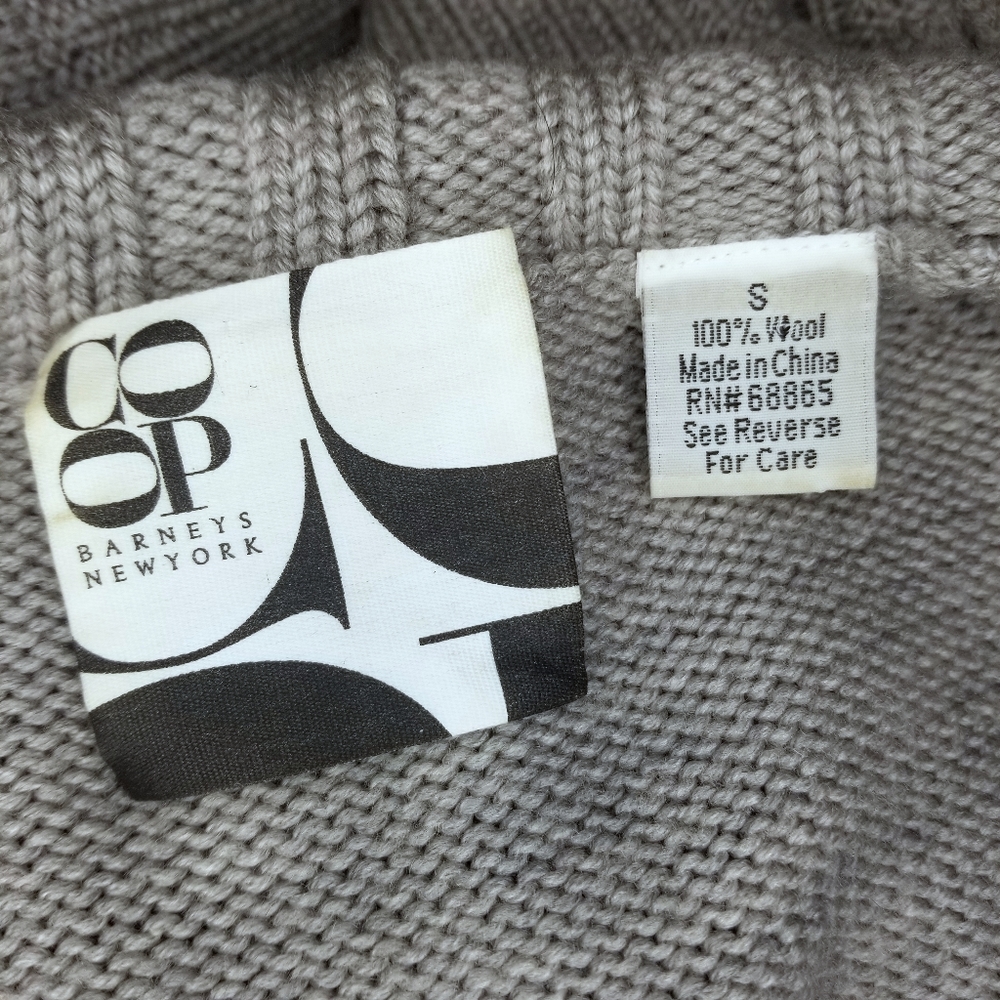 Co Op Barney's New York Batwing Zip Up Sweater - Picture 2 of 5